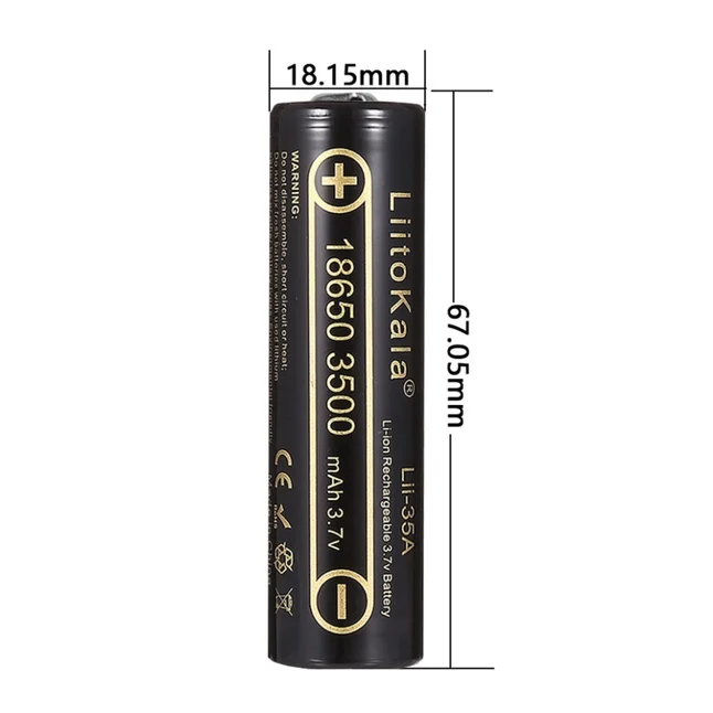 Акумулятор LiitoKala Lii-35A-JT 18650 3500mah battery — Photo 4