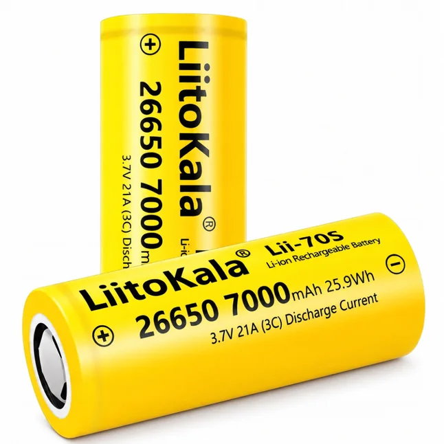 Акумулятор літій-іонний LiitoKala Lii-70S 26650 на 7000мАг — Photo 1