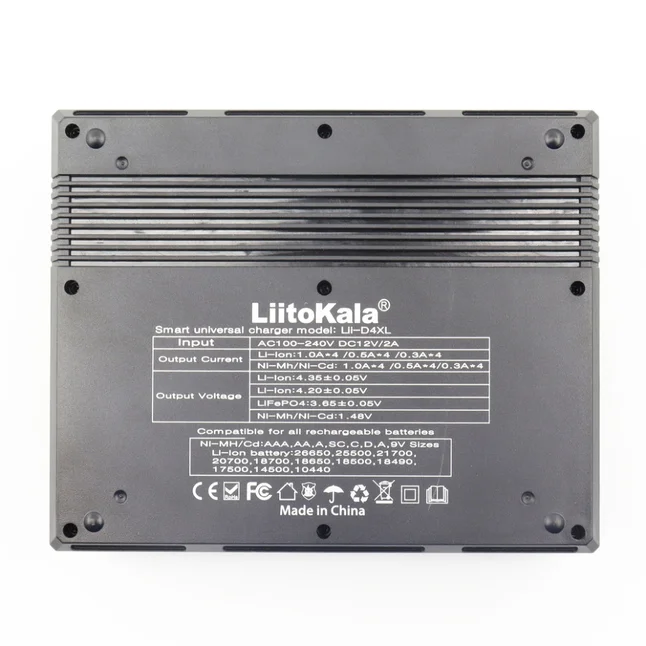 Універсальний зарядний пристрій LiitoKala Lii-D4XL EU на 4 канали — Photo 3