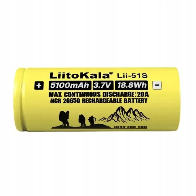 Акумулятор Liitokala Lii-51S-PCB 5100 mAh 20A 26650 Li-ion — Photo 1