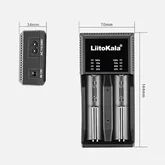 Универсальное зарядное устройство LiitoKala Lii-PL2 EU на 2 канала + автомобильный кабель — Photo 7